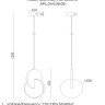 APL.044.06.08 APLOYT светодиодный подвес Mila, хром, 8W, 6000K