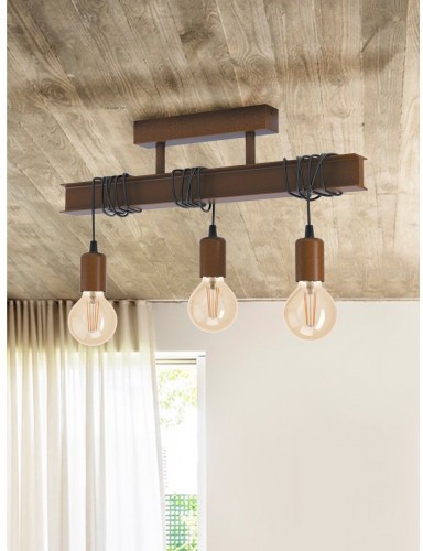 43522 EGLO потолочный светильник лофт Townshend 4