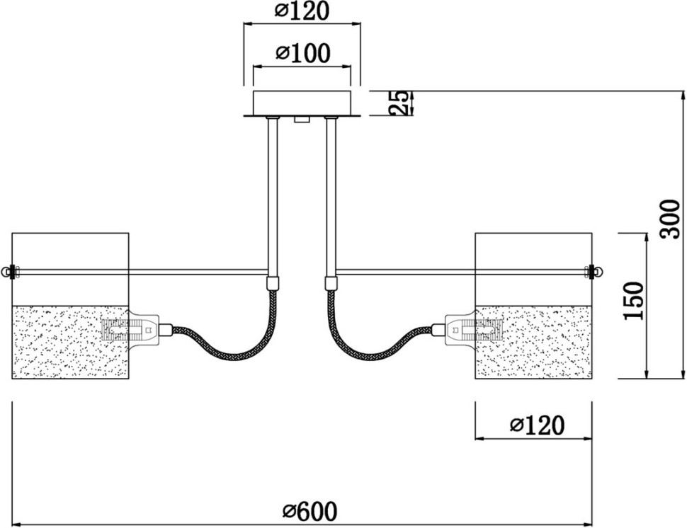 FR2023PL-03CH FREYA Потолочная люстра на штанге Ampera, E14*3*40W, хром, 60см диаметр