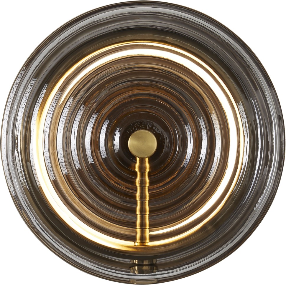 FR5442WL-L7B Freya Настенный светодиодный светильник Borbon, Дымчатый, латунь, 7W, 3000K, 200mm