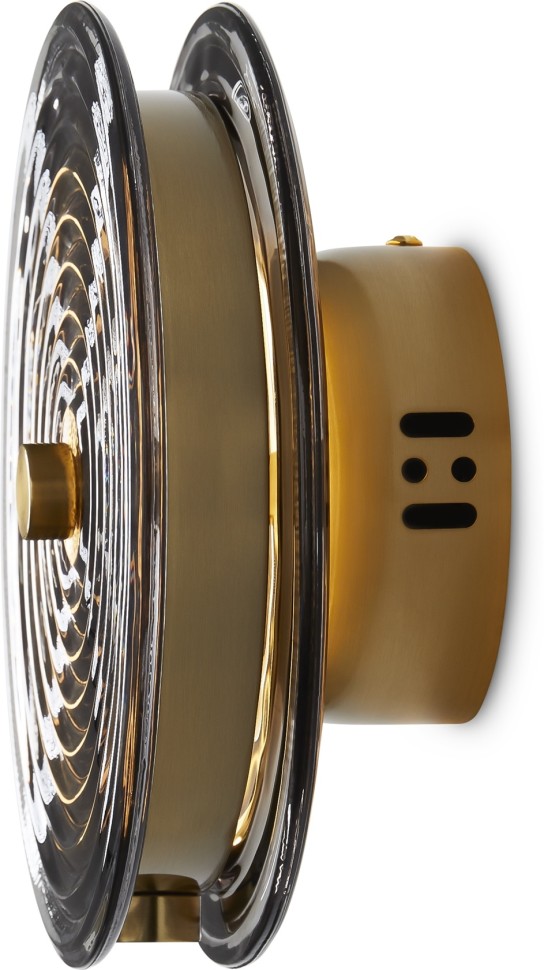 FR5442WL-L7B Freya Настенный светодиодный светильник Borbon, Дымчатый, латунь, 7W, 3000K, 200mm