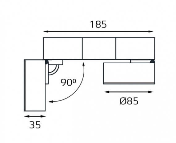 M03-178 white Megalight  Светодиодный спот 