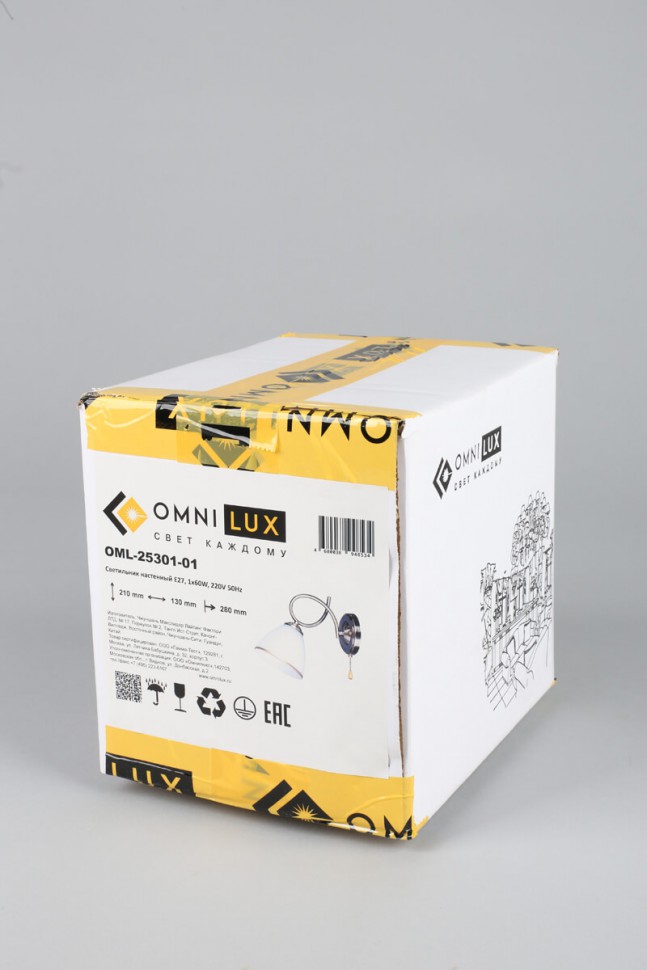 OML-25301-01 OMNILUX бра с выключателем Alimini