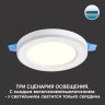 359012 NOVOTECH SPOT белый встраиваемый светодиодный светильник SPAN, три сценария работы, IP20, 4000К, 6W+3W, 630Лм, 110мм диаметр
