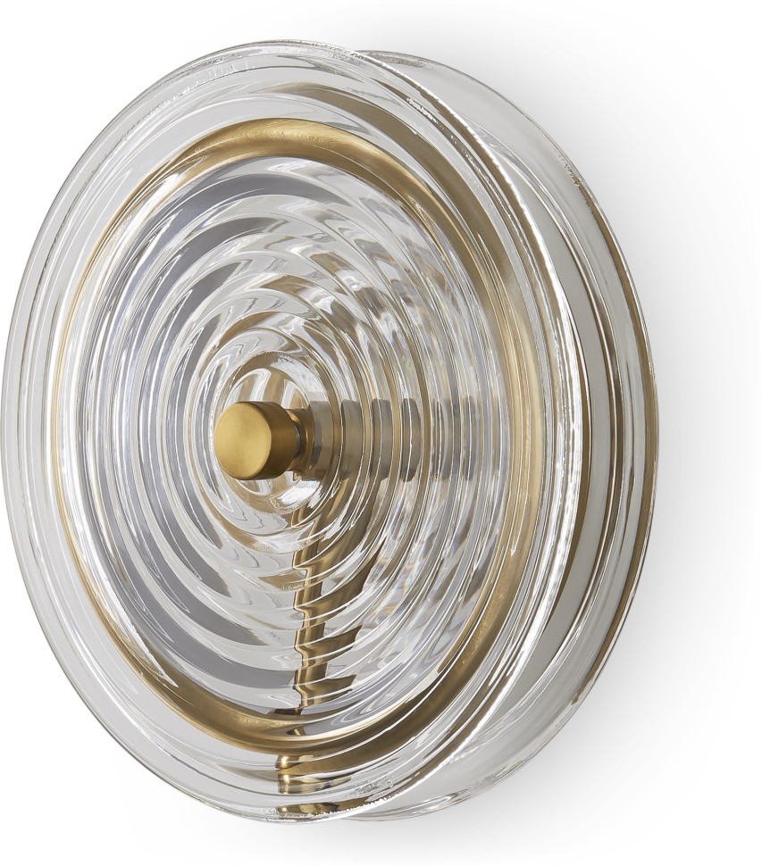 FR5442WL-L7TR Freya Настенный светодиодный светильник Borbon, Прозрачный, латунь, 7W, 3000K, 200mm