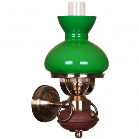 321-581-01 Velante настенный светильник &quot;керосиновая лампа&quot;, зеленый плафон