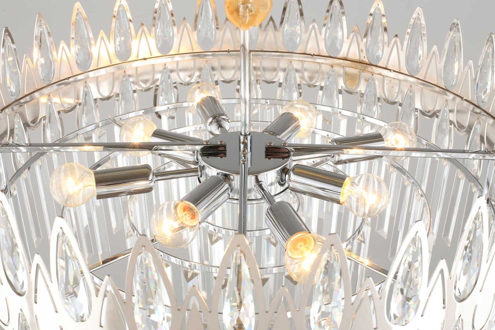 OML-71703-08 OMNILUX Riposto подвесная люстра хрусталь, хром