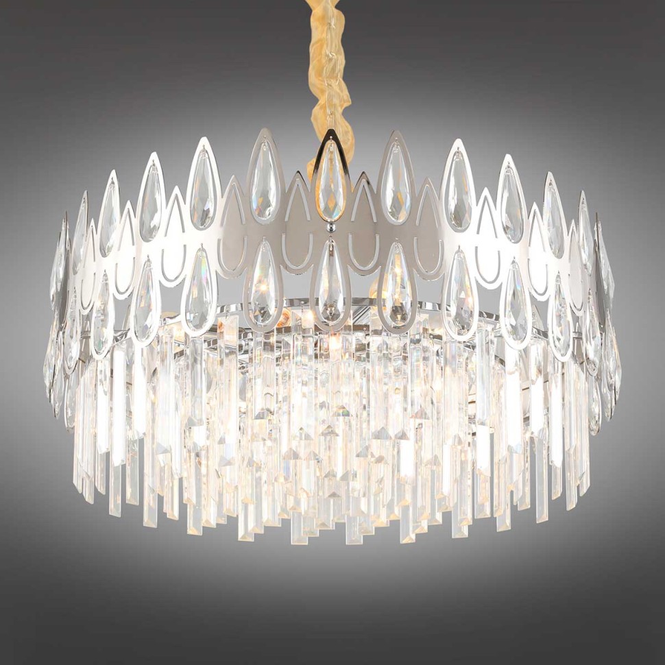 OML-71703-08 OMNILUX Riposto подвесная люстра хрусталь, хром