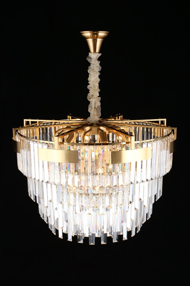 APL.813.13.15 APLOYT подвесная хрустальная люстра Mariz, латунь, E14*15*40W, 70см