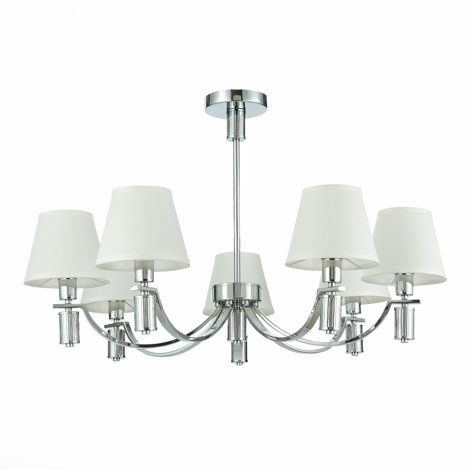 SLE111303-07 EVOLUCE Monza потолочная люстра Е14*7*40W, белый, хром, 82см