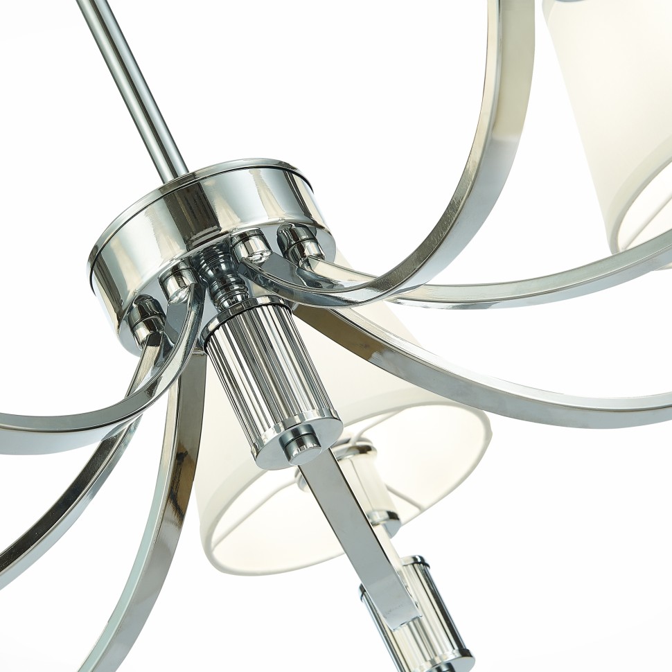 SLE111303-07 EVOLUCE Monza потолочная люстра Е14*7*40W, белый, хром, 82см