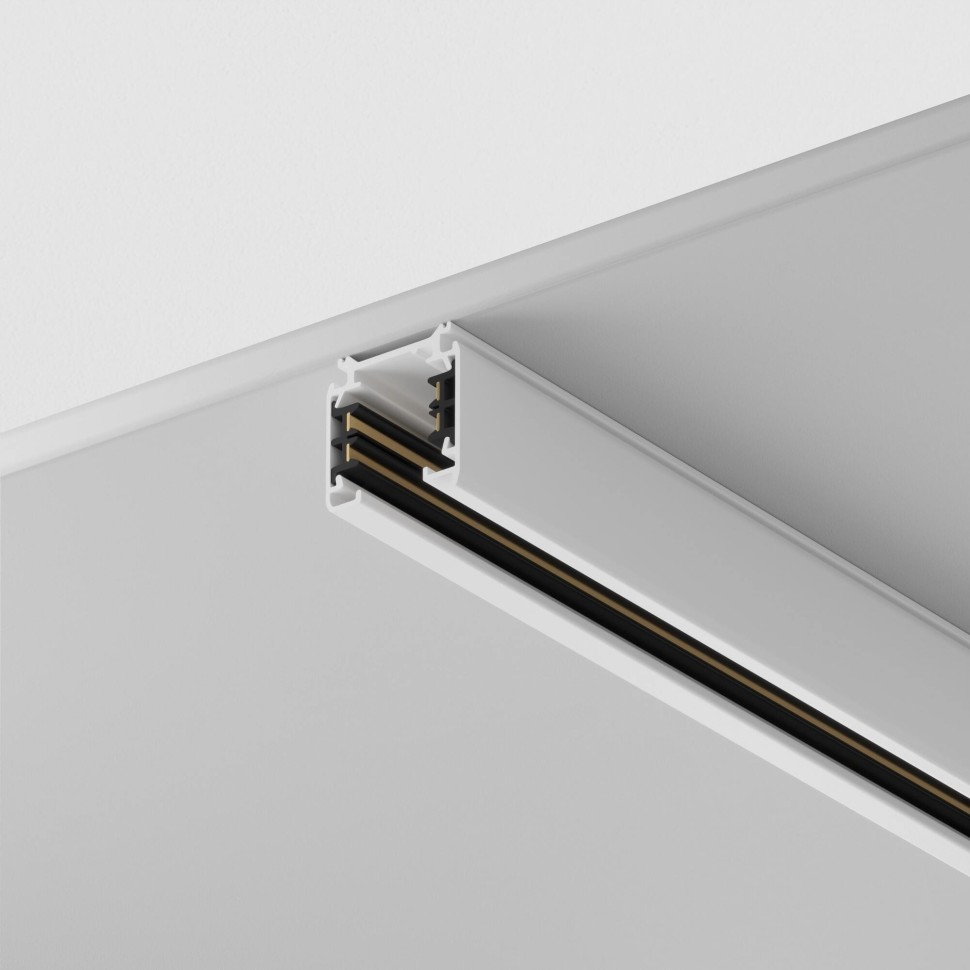 TRX005-312W Maytoni Technical Шинопровод подвесной трёхфазный 220V белый 2 метра