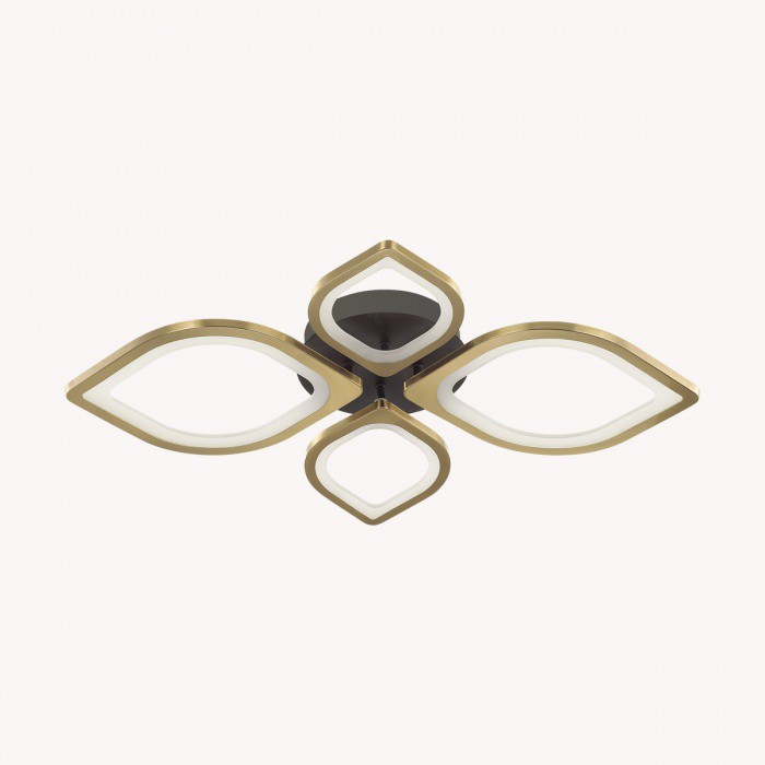 4580/99CL LUMION Ledio светодиодный потолочный светильник Honey с пультом, 116W, черный, золотой