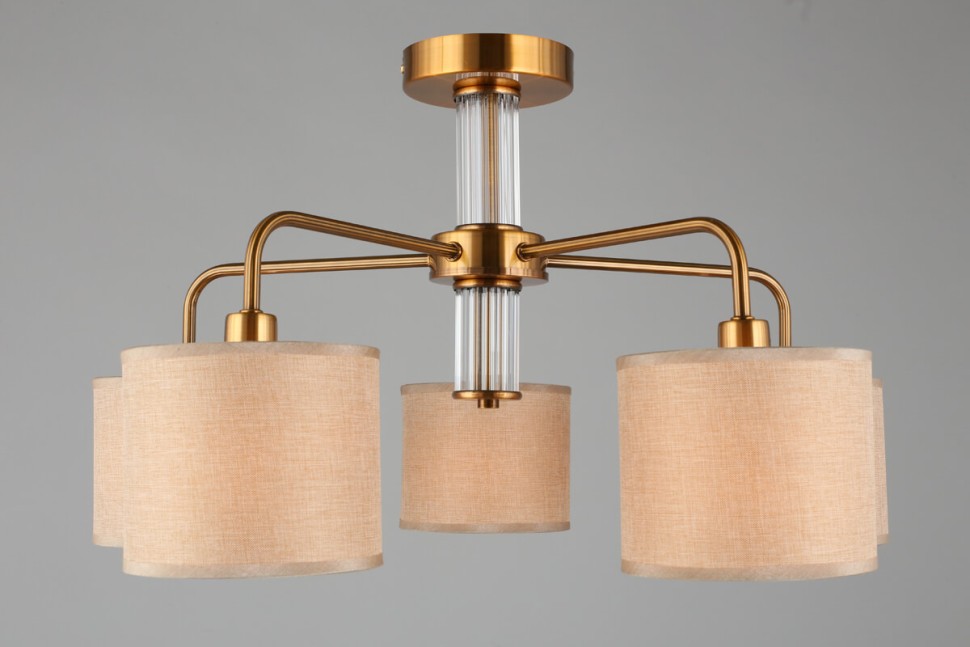 OML-56907-05 OMNILUX потолочная люстра Barumini, золото, бежевый