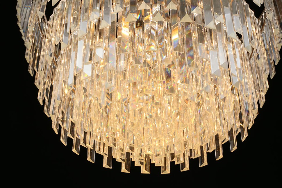 APL.813.03.15 APLOYT подвесная хрустальная люстра Mariz, никель, E14*15*40W, 70см