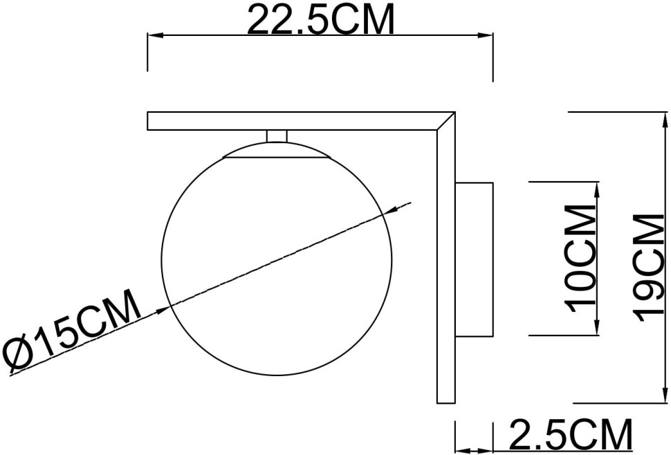 A1924AP-1CC ARTE LAMP настенный светильник Bolla-Unica, хром