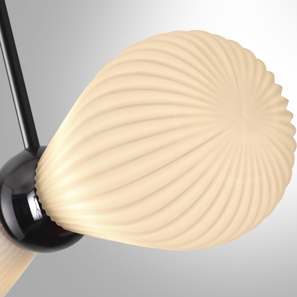 5418/2 ODEON LIGHT EXCLUSIVE Подвес Elica, черный хром, белый