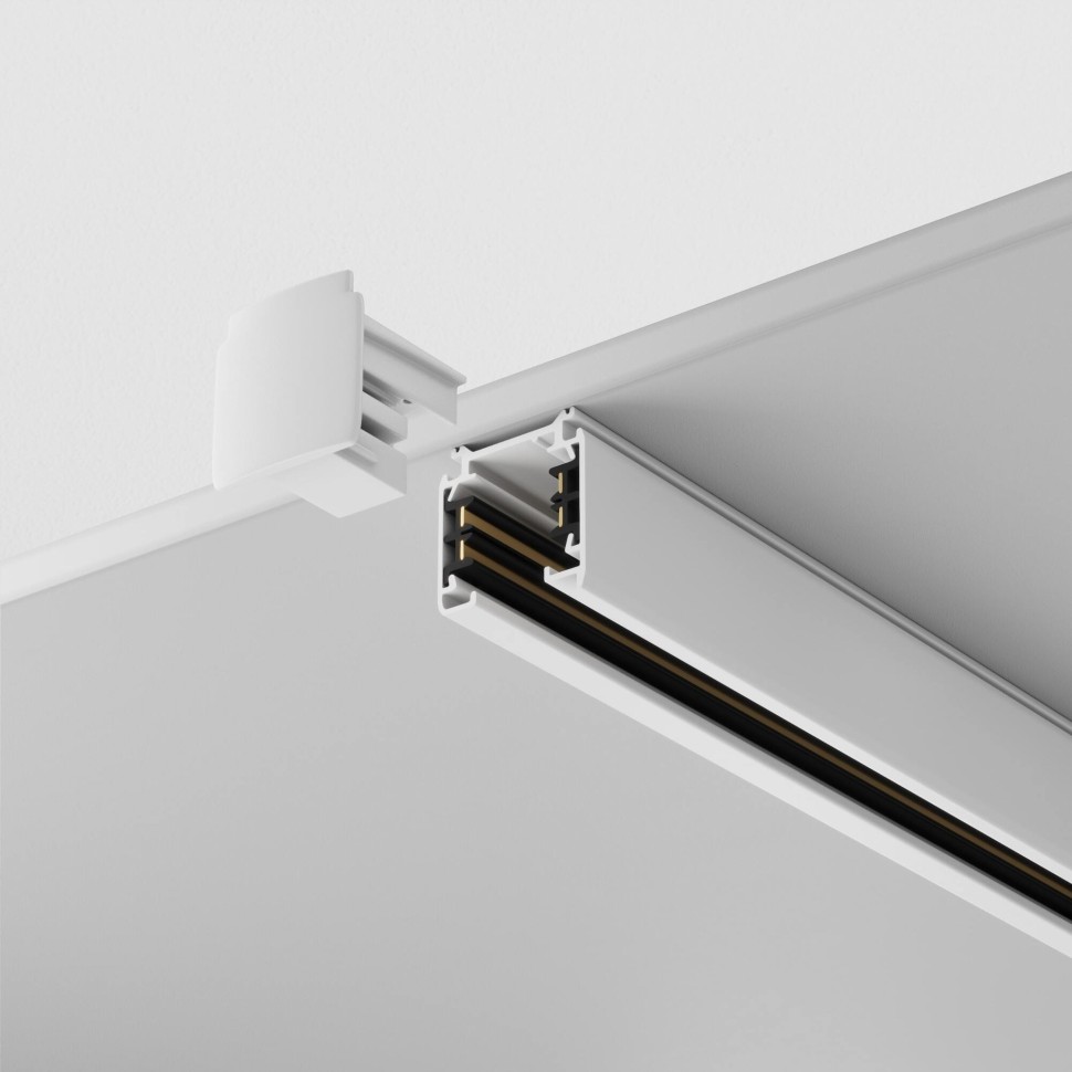 TRX005-311W Maytoni Technical Шинопровод подвесной трёхфазный 220V белый 1 метр