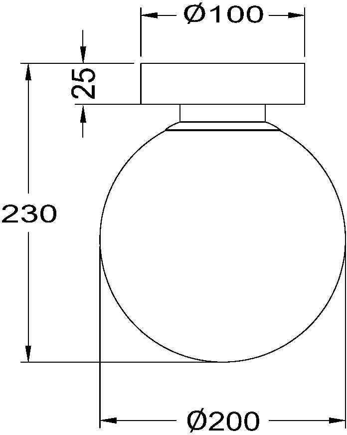 MOD321WL-01W1 Maytoni Настенно-потолочный светильник Basic Form Белый Шар 20см