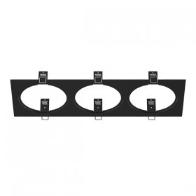217837 Lightstar Рамка черная INTERO 111 TRIPLE OUADRO
