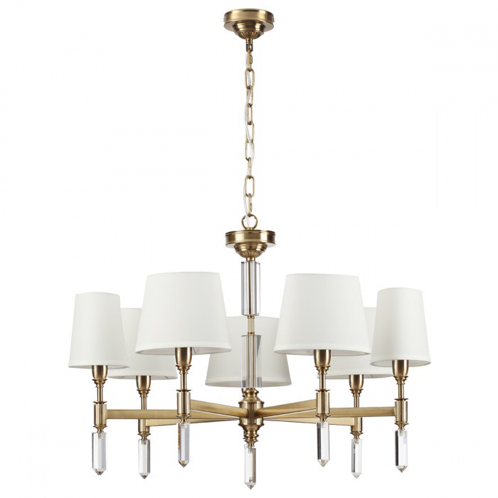 4894/7 ODEON LIGHT EXCLUSIVE подвесная/потолочная люстра LONDON, белый и бронза