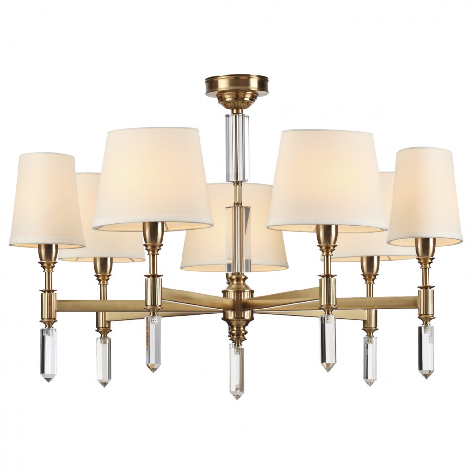 4894/7 ODEON LIGHT EXCLUSIVE подвесная/потолочная люстра LONDON, белый и бронза