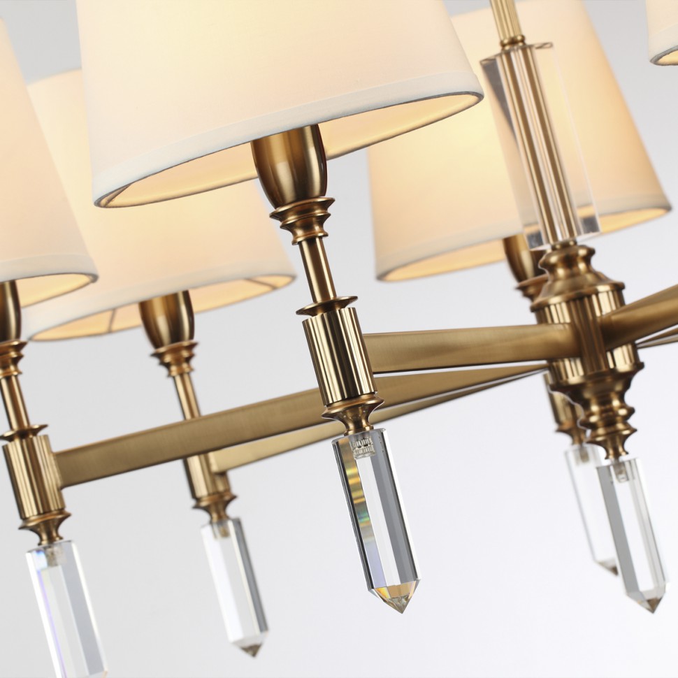 4894/7 ODEON LIGHT EXCLUSIVE подвесная/потолочная люстра LONDON, белый и бронза