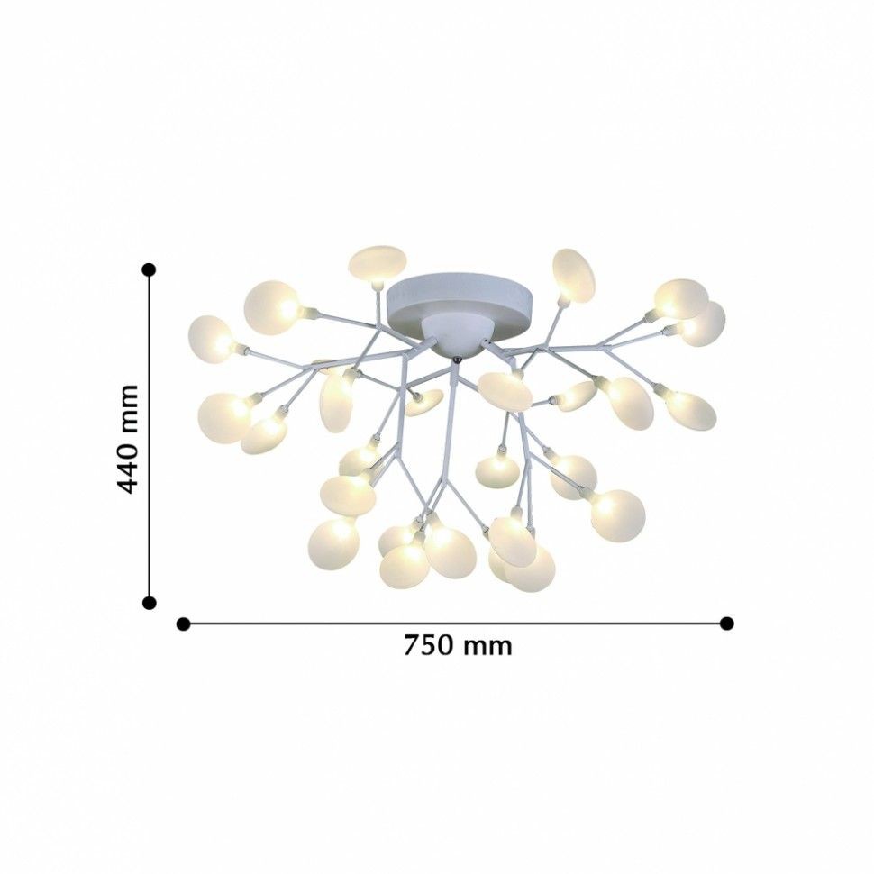2479-9U F-Promo белая потолочная люстра Skein, G4*27*3W
