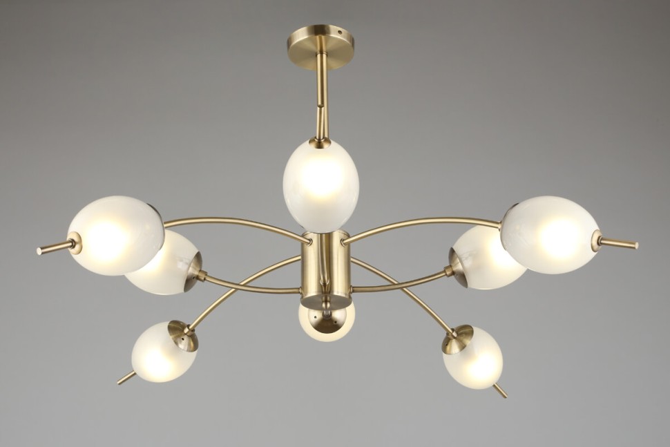 OML-57107-08 OMNILUX потолочная люстра Roncola, бронза, белый