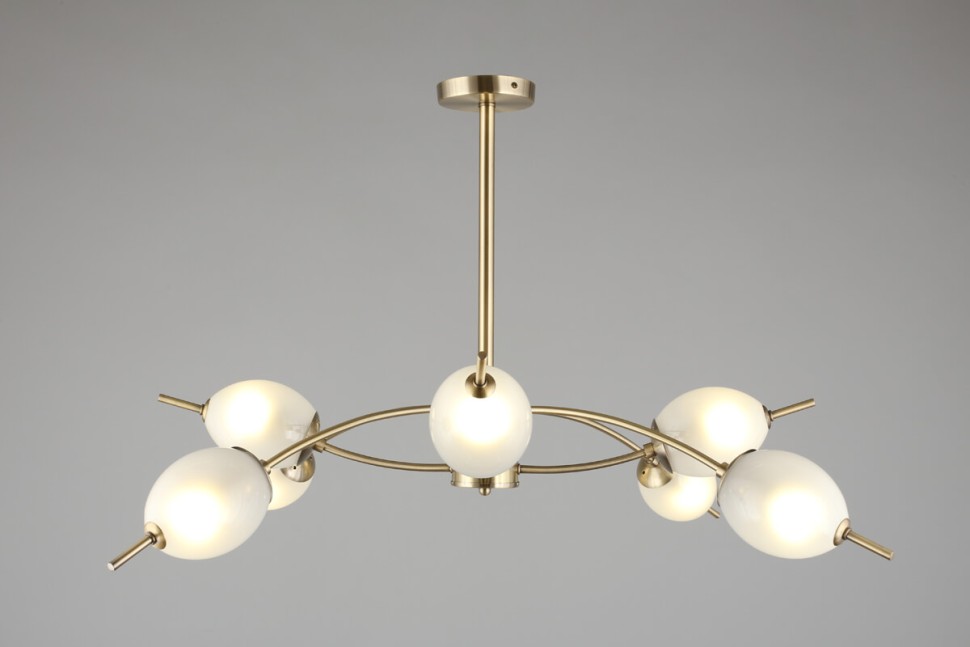 OML-57107-08 OMNILUX потолочная люстра Roncola, бронза, белый