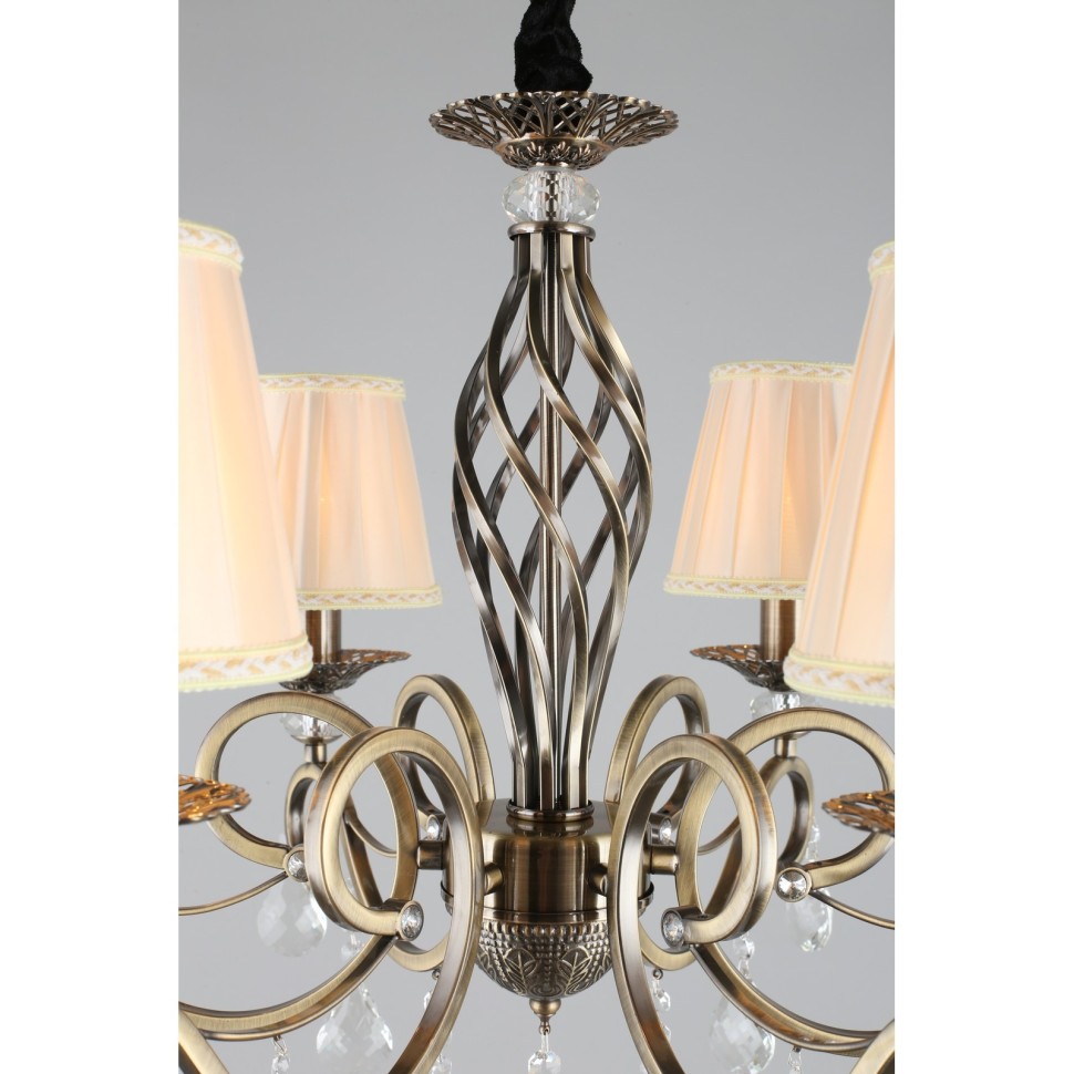 OML-79113-06 OMNILUX подвесная люстра Belluno, бронза и бежевый, E14*6*40W