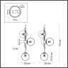 4800/3W ODEON LIGHT Pendant настенный светильник с выключателем BRAZERI, E14*3*60W, изумрудный, бронза