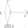 FR5108PL-08CH FREYA потолочная люстра Gino, 83см, E14*8*40W