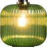 2072-B+BL LOFT IT Iris зеленый подвесной светильник E27*1*60W, черный, латунь, 20см