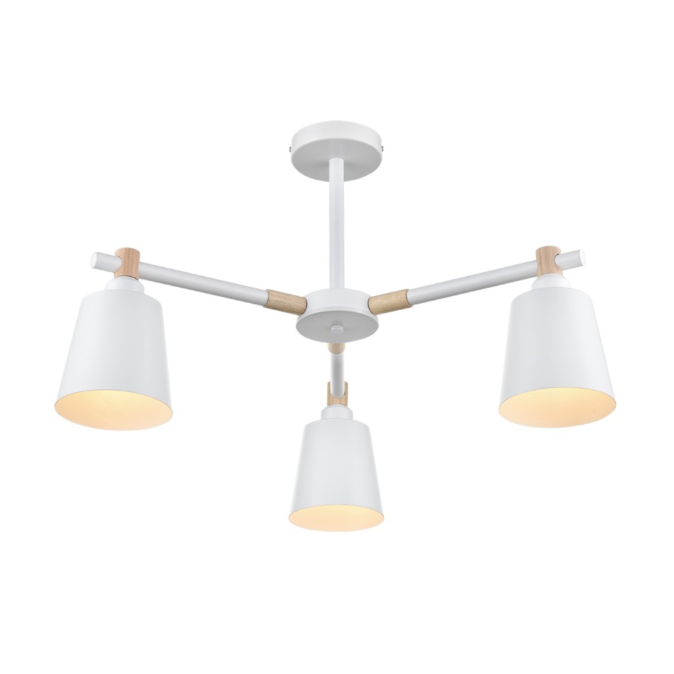 8097/3C LUMION потолочная люстра ROSALINA в скандинавском стиле, белая E27*3*60W