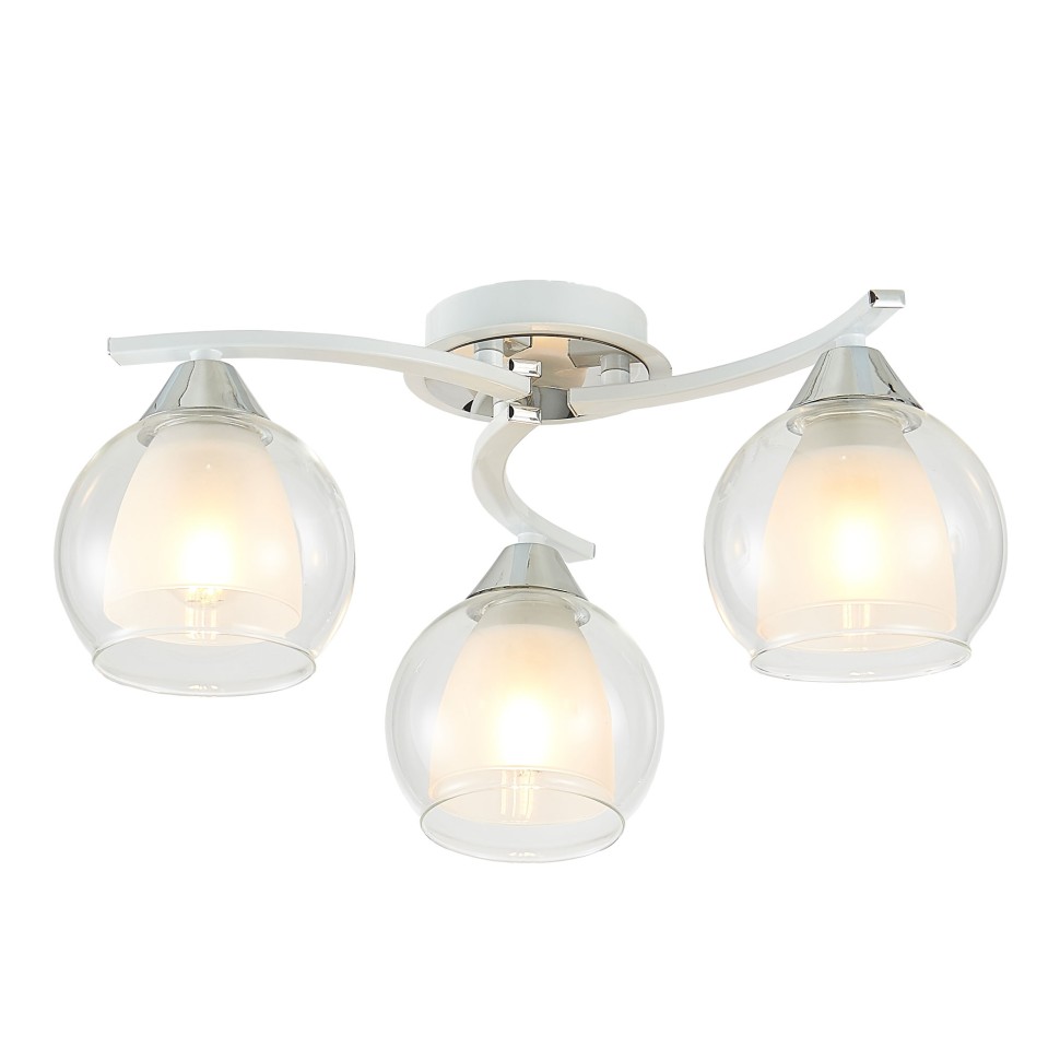 CL152130 Citilux Потолочная люстра Кристи, белая, Е27*3*75W