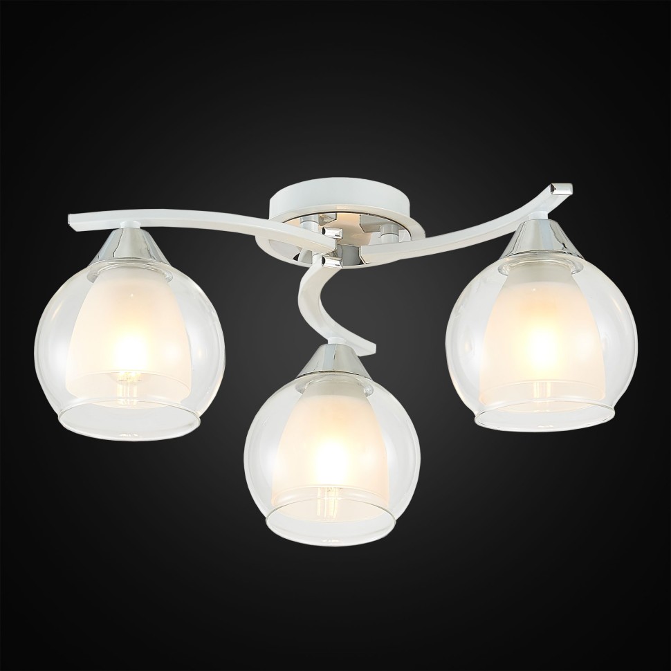 CL152130 Citilux Потолочная люстра Кристи, белая, Е27*3*75W