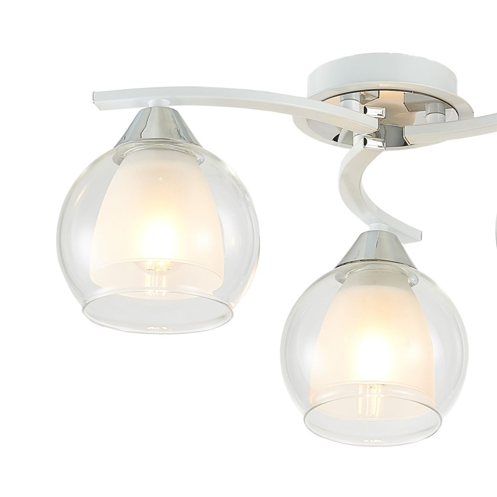 CL152130 Citilux Потолочная люстра Кристи, белая, Е27*3*75W