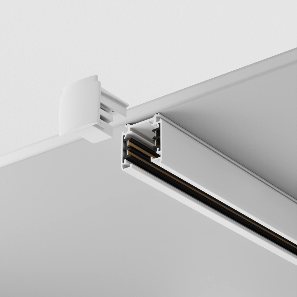 TRX005-313W Maytoni Technical Шинопровод подвесной трёхфазный 220V белый 3 метра