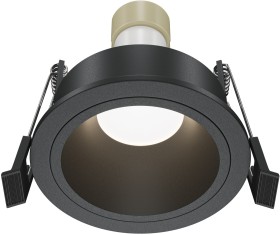 DL126-GU10-B Maytoni Technical Share Черный встраиваемый влагозащищенный светильник, IP54, GU10*1*10W