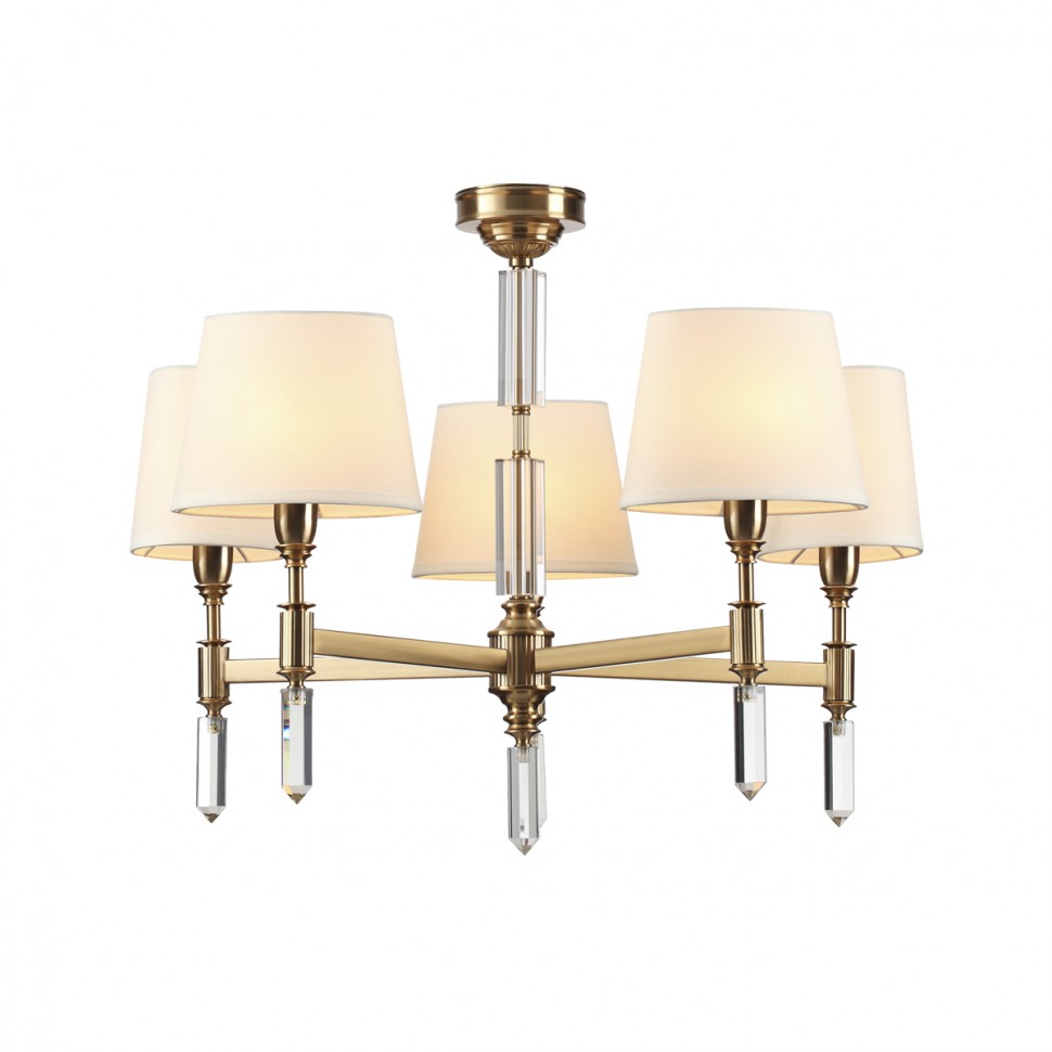 4894/5 ODEON LIGHT EXCLUSIVE кабинетная подвесная/потолочная люстра LONDON Модерн, белый и бронза