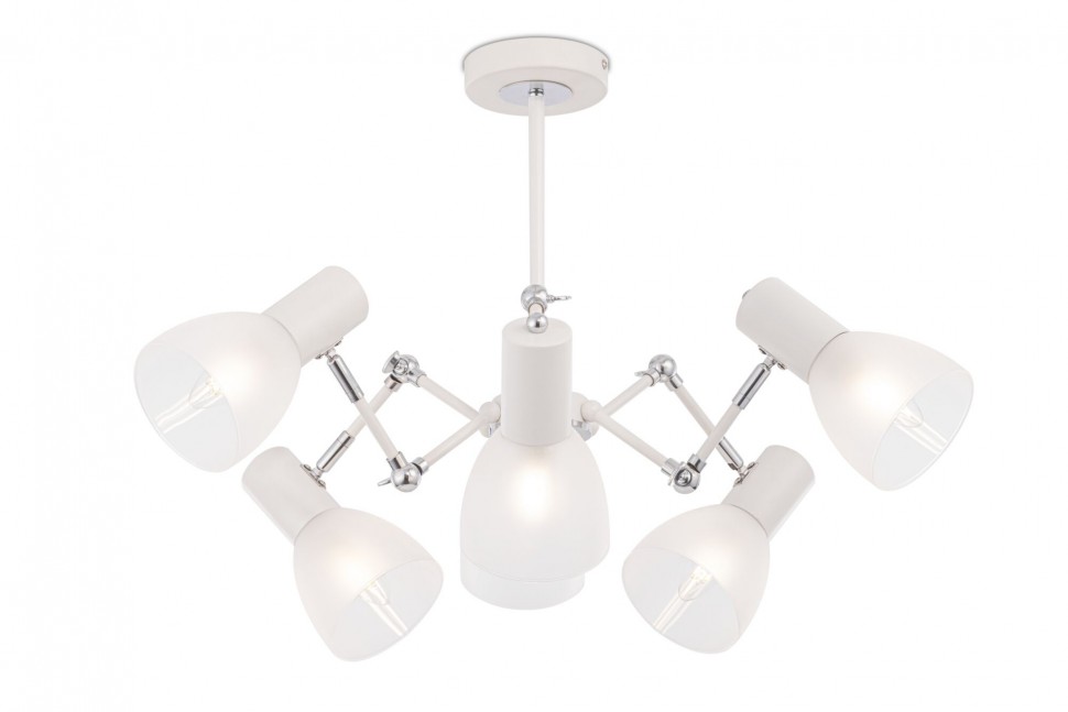 FR5080PL-06W FREYA потолочная люстра трансформер Avery, белая, Е14*6*40Вт