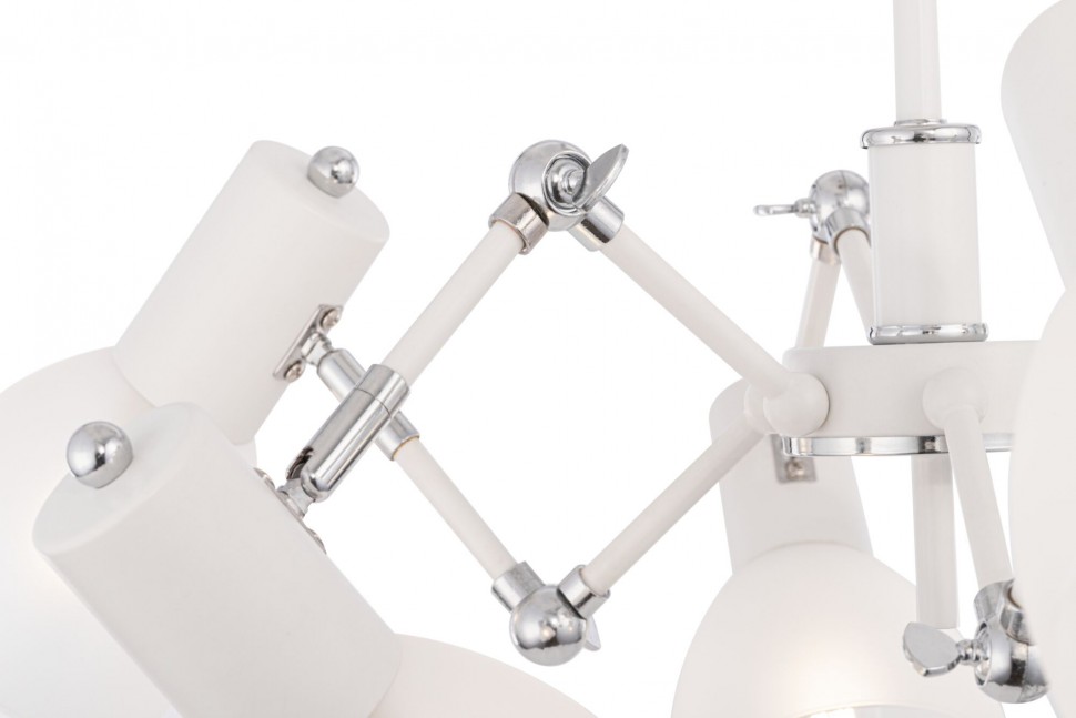 FR5080PL-06W FREYA потолочная люстра трансформер Avery, белая, Е14*6*40Вт