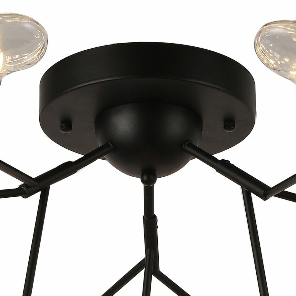 2480-9U F-Promo черная потолочная люстра Skein, G4*27*3W