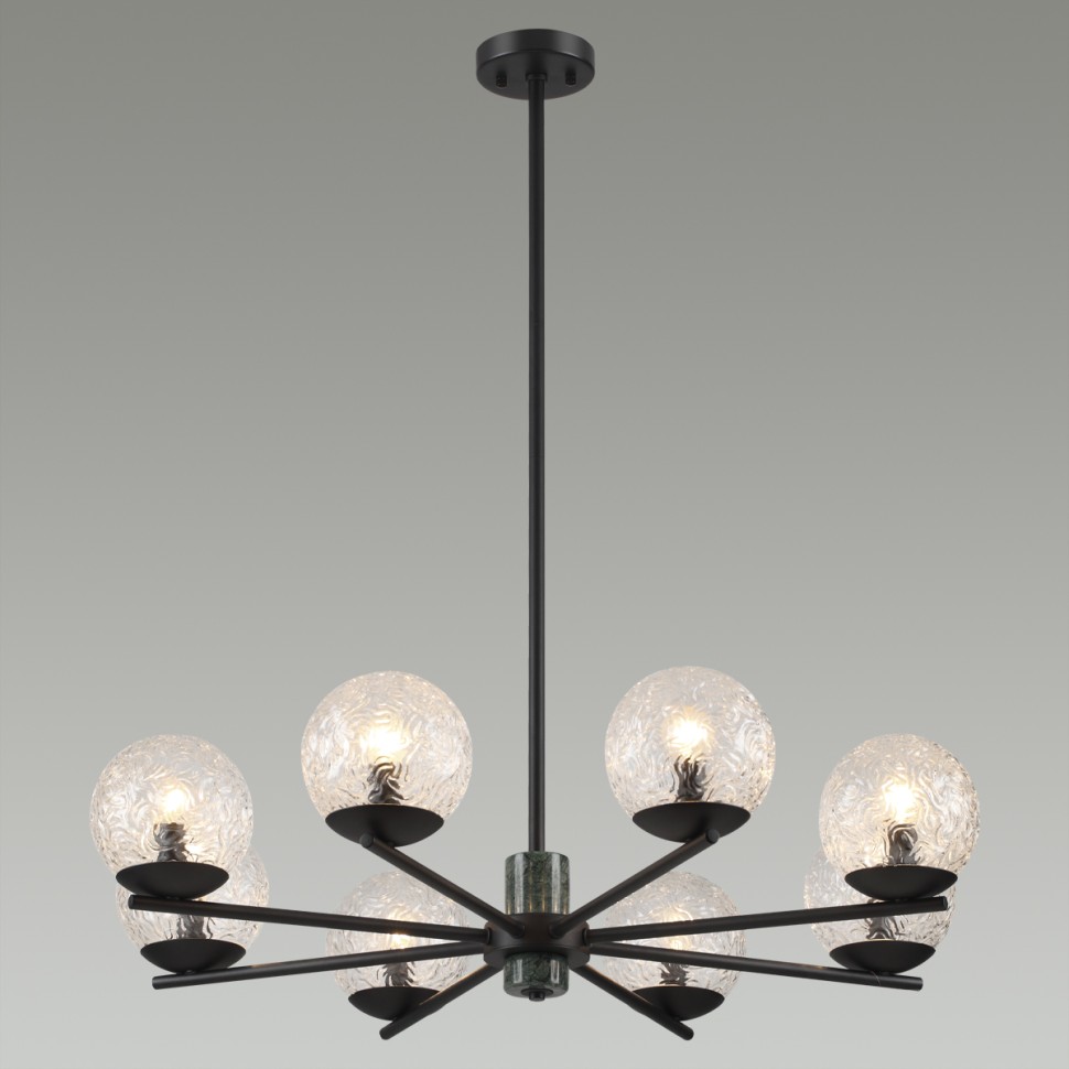 Архив - 5026/8 Odeon Light люстра на штанге GREENI, E14*8*40W