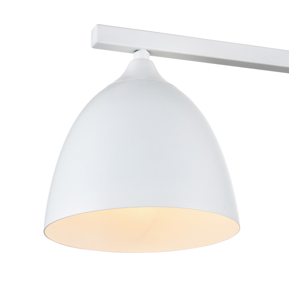 8095/3C LUMION потолочная люстра COLANGE в скандинавском стиле, белая с деревянными элементами