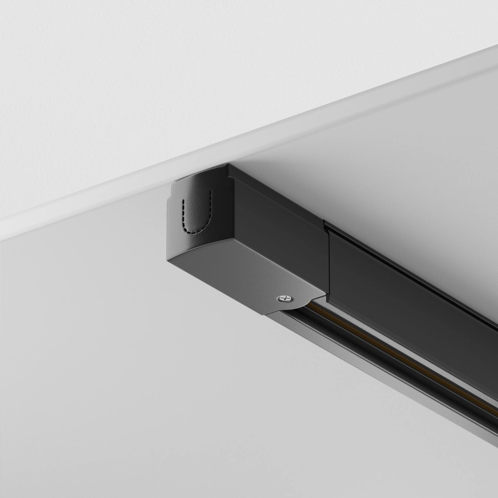 TRX005-313B Maytoni Technical Шинопровод подвесной трёхфазный 220V черный 3 метра