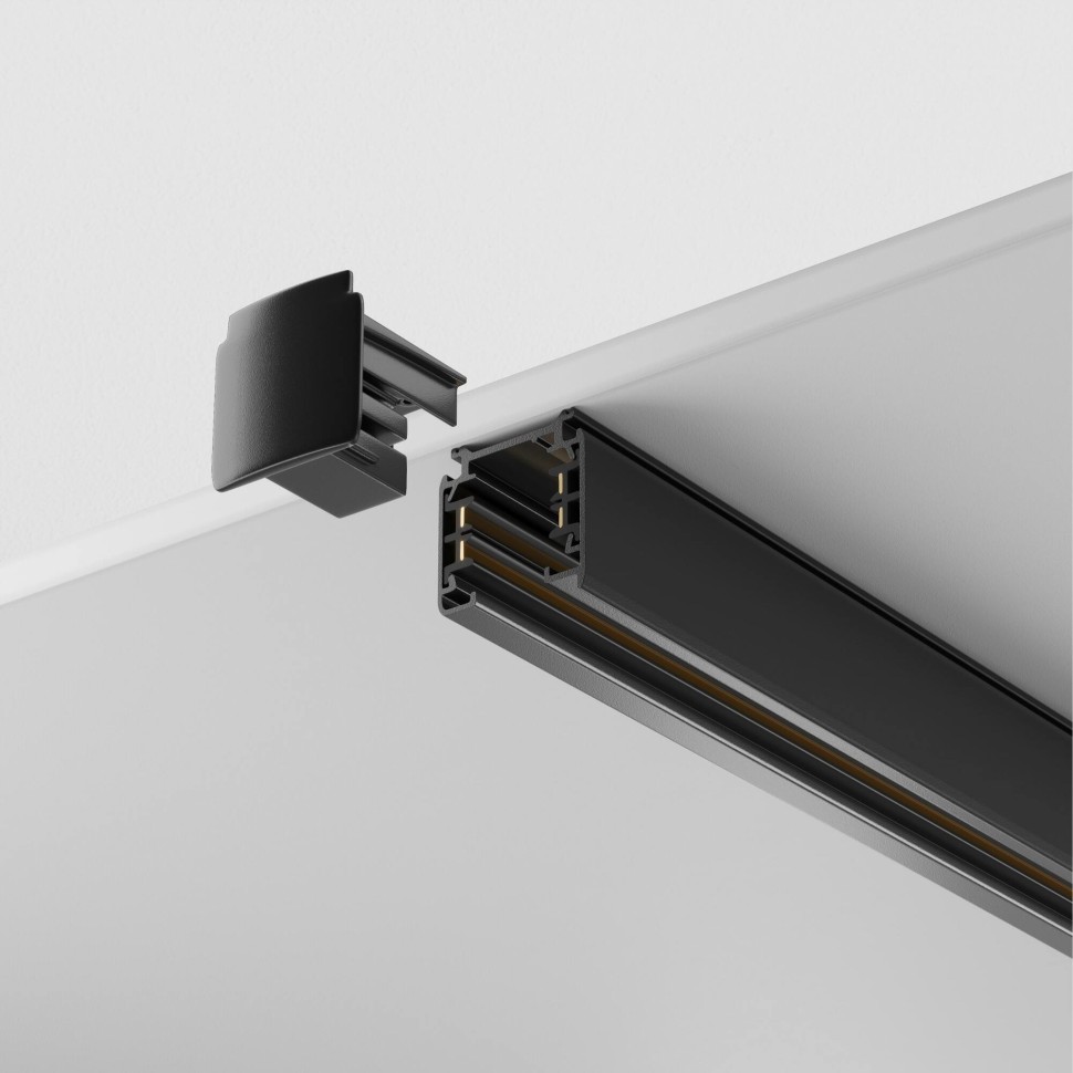 TRX005-313B Maytoni Technical Шинопровод подвесной трёхфазный 220V черный 3 метра