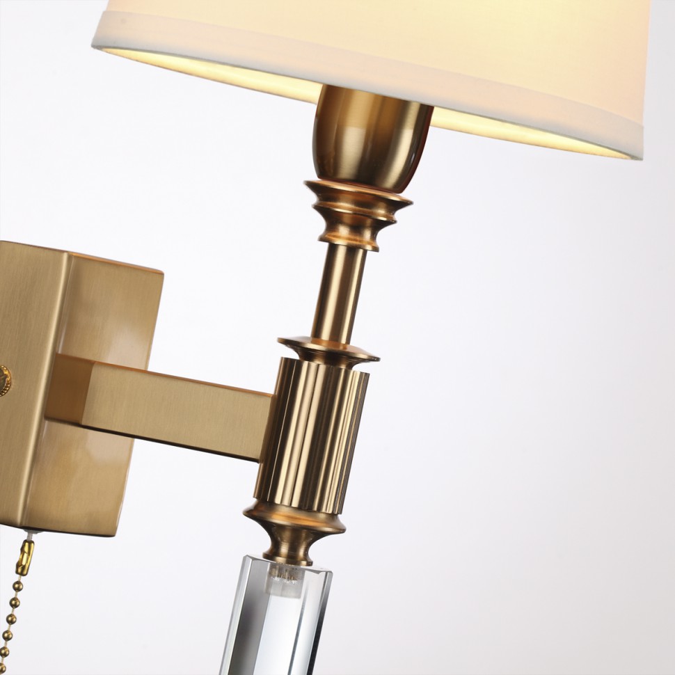 4894/1W ODEON LIGHT EXCLUSIVE бра с выключателем LONDON, белый и бронза