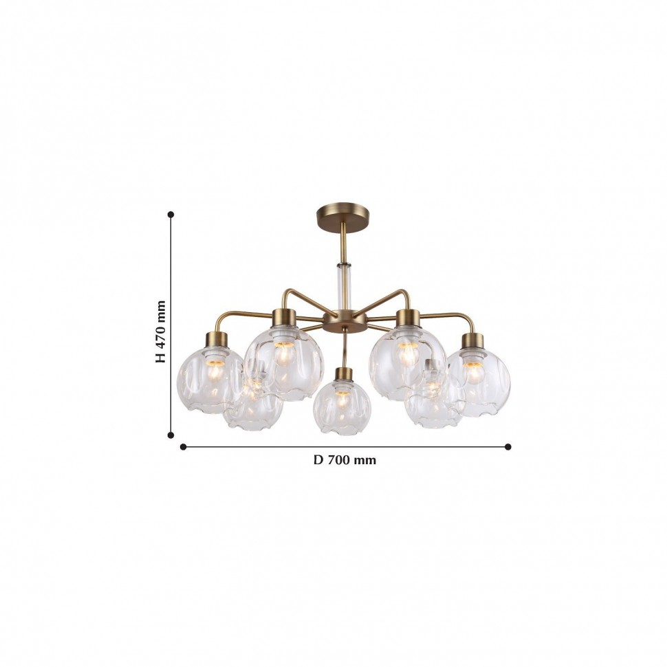 2192-7P F-Promo потолочная люстра Monto